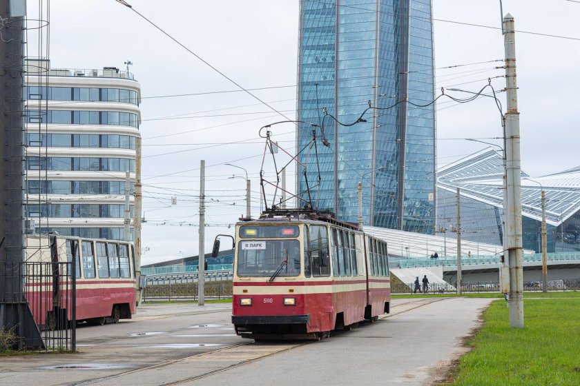 Трамвай санкт петербург лвс 86к 8200