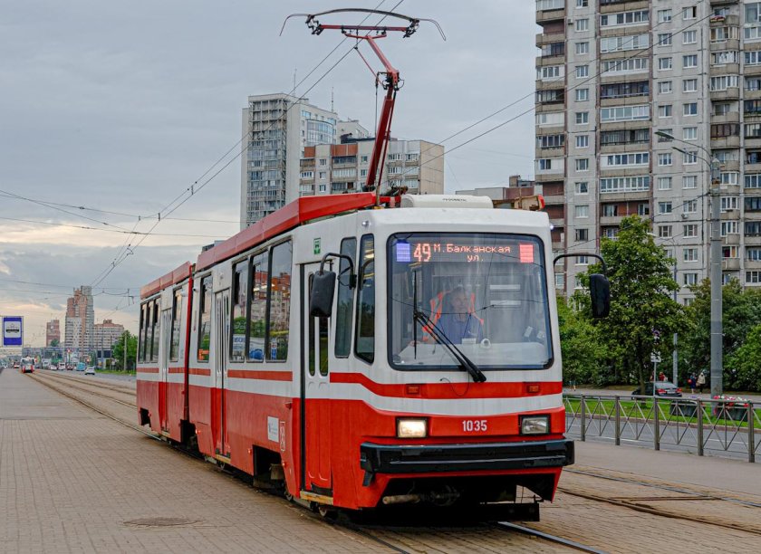 Трамвай санкт петербург лвс 86к