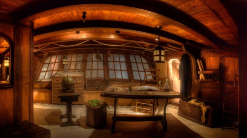 Каюта капитана на корабле 17 века
