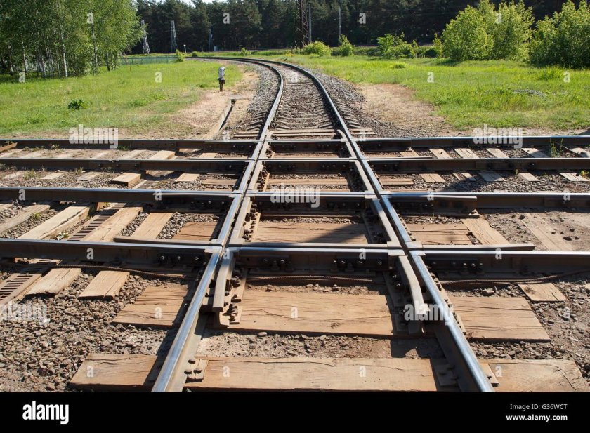 Пересечение железнодорожных путей