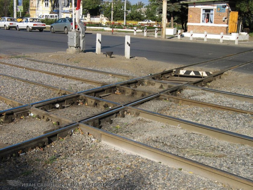 Пересечение трамвайных путей
