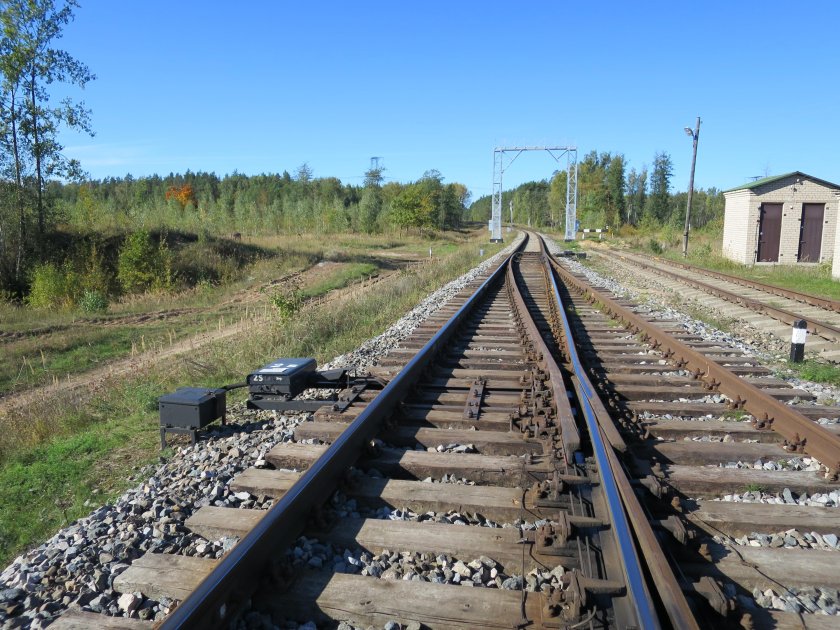 Глухое пересечение железнодорожных путей