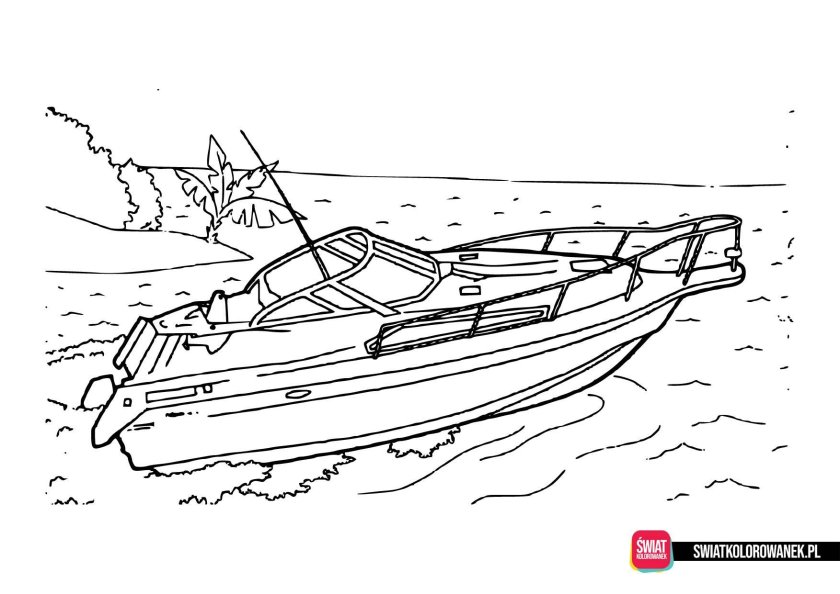 Катер для раскрашивания