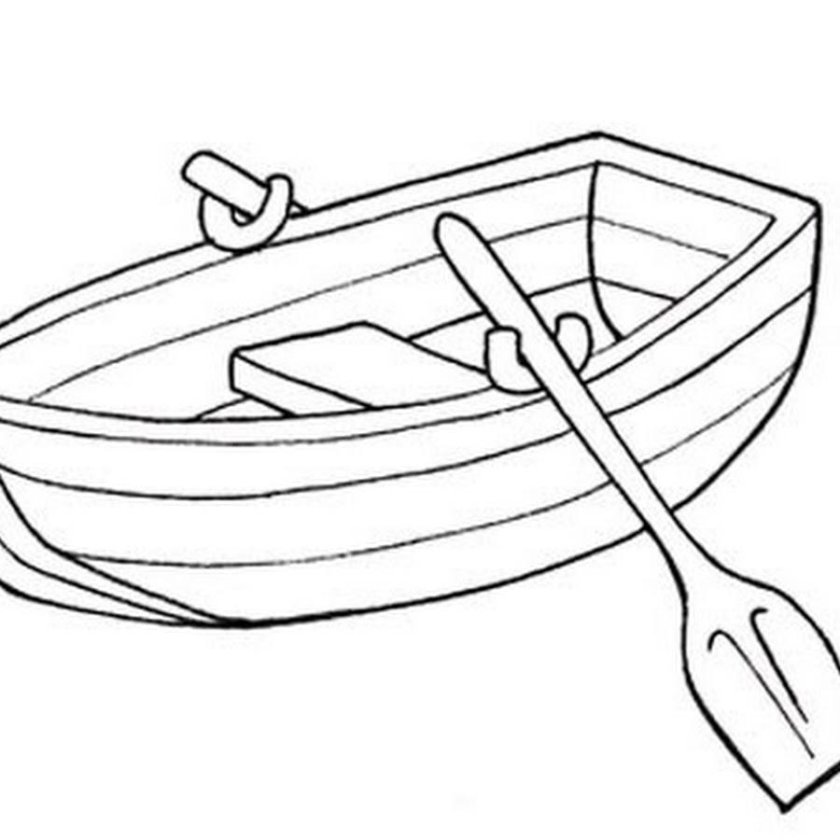 Лодка картинка раскраска