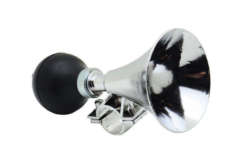 Дудка (клаксон) «i Love my Bike» короткий рожок (цветной метал + резина)