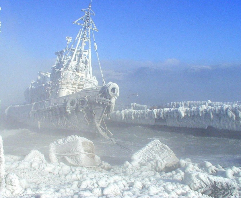 Обледенение в Новороссийске