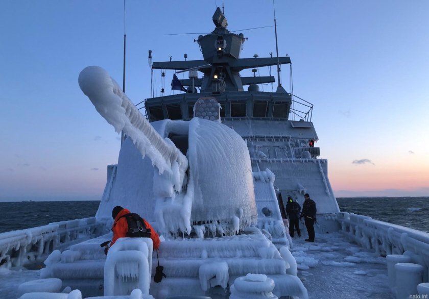 Обледенение в Новороссийске