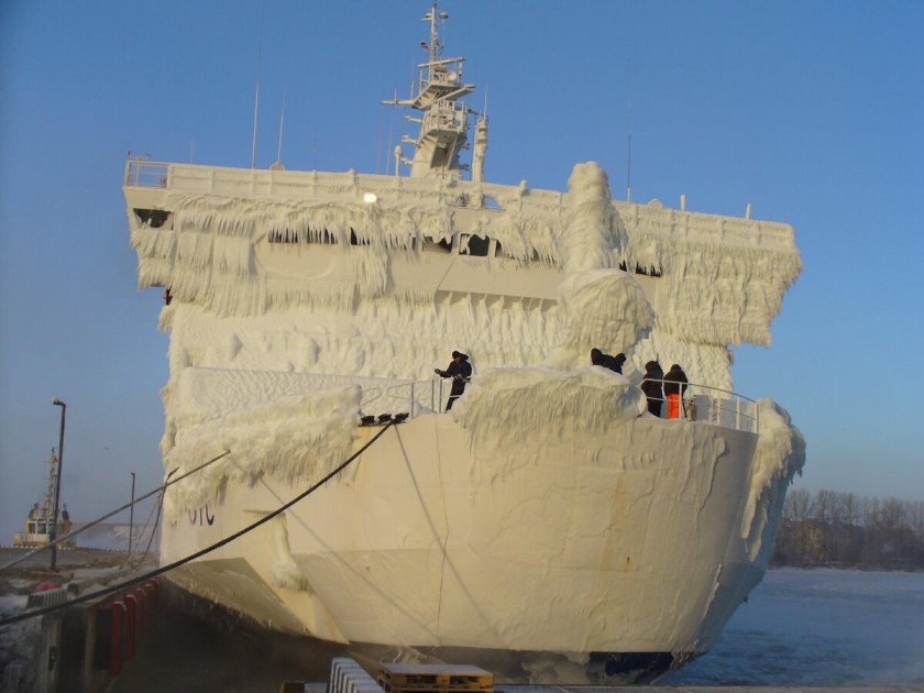 Обледенение судов Новороссийск