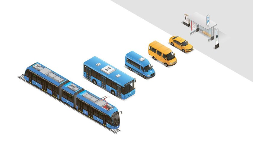 Грузовик вид сбоку-сверху изометрия