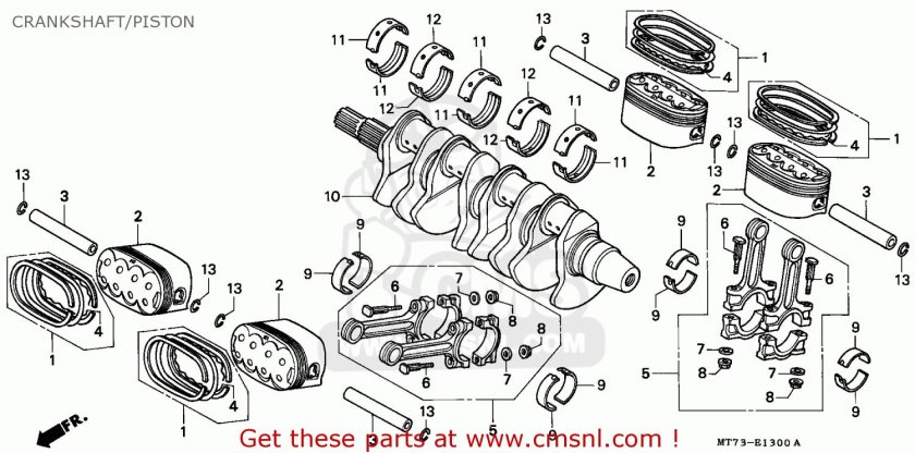 Honda nr750 поршень