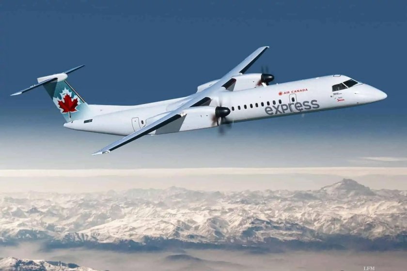 Самолет Bombardier q400