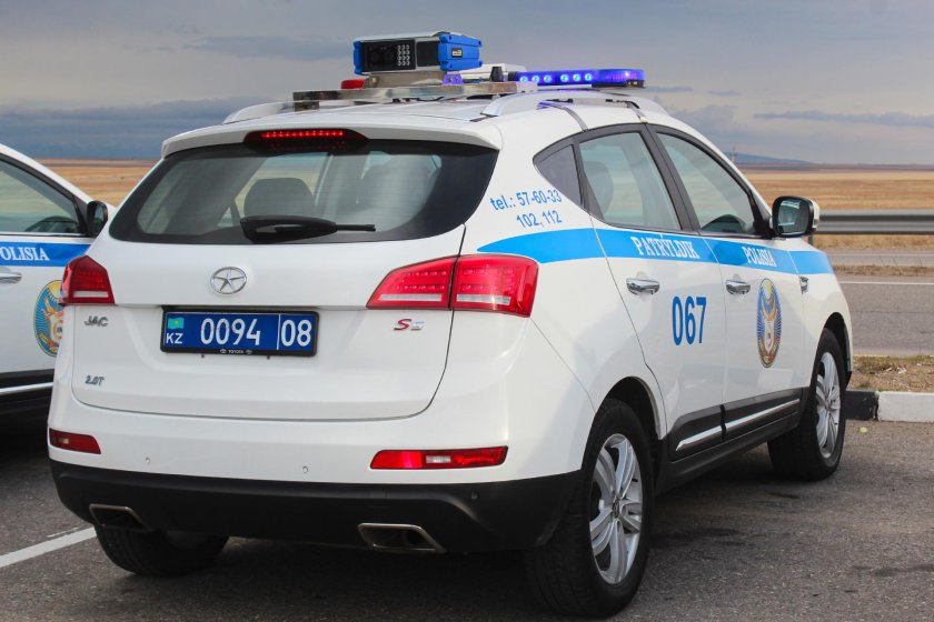 Полицейские машины Казахстана