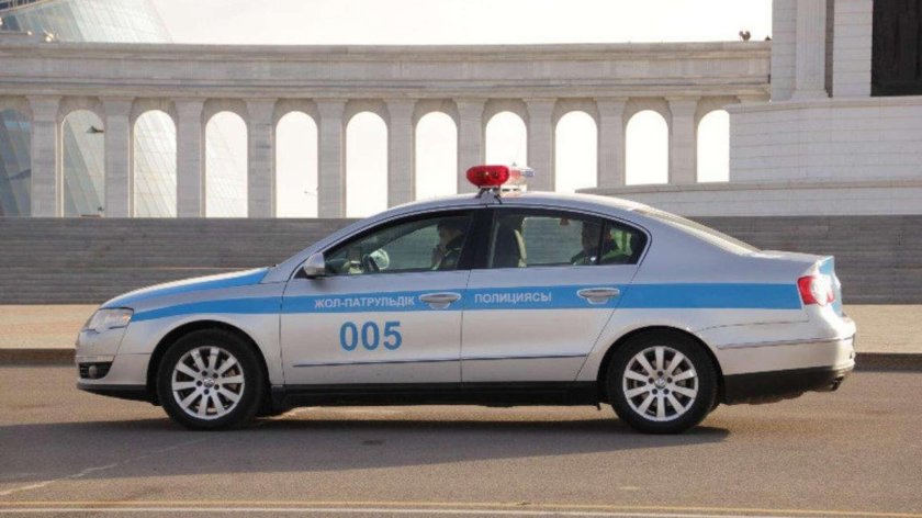 Полиция Казахстана машины