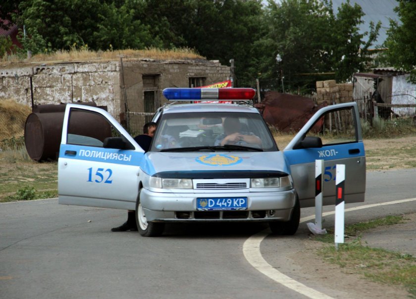 Полицейские машины Казахстана