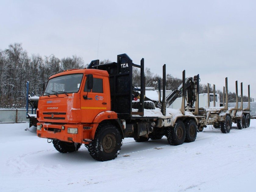КАМАЗ лесовоз с роспуском