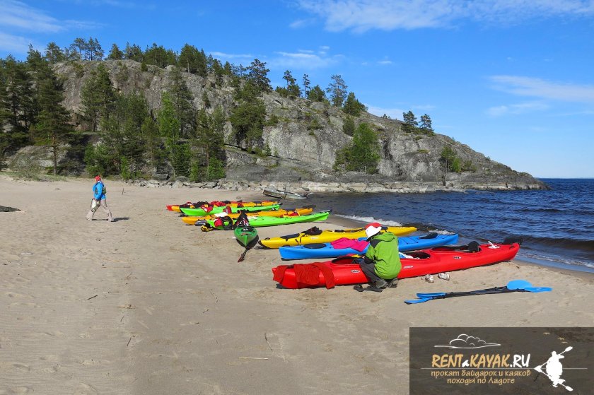 Сплав на каяках в Карелии