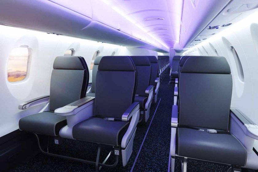 Bombardier CRJ 900 салон