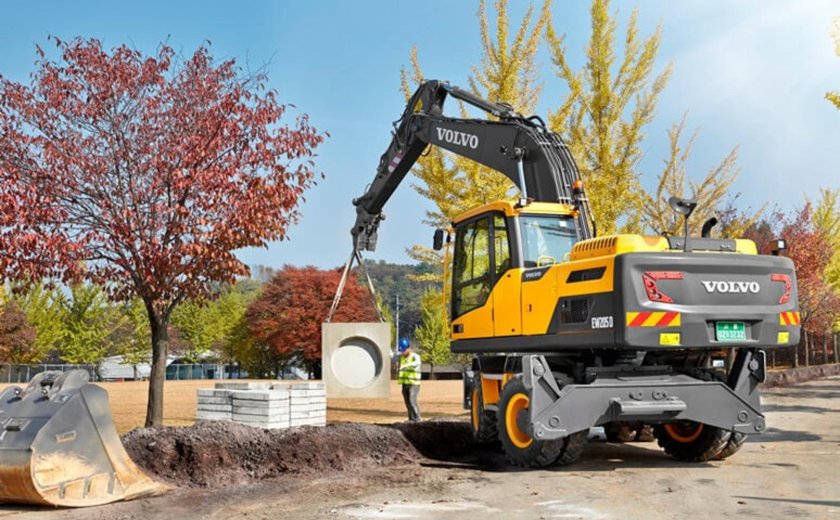 Вольво 205 экскаватор колесный