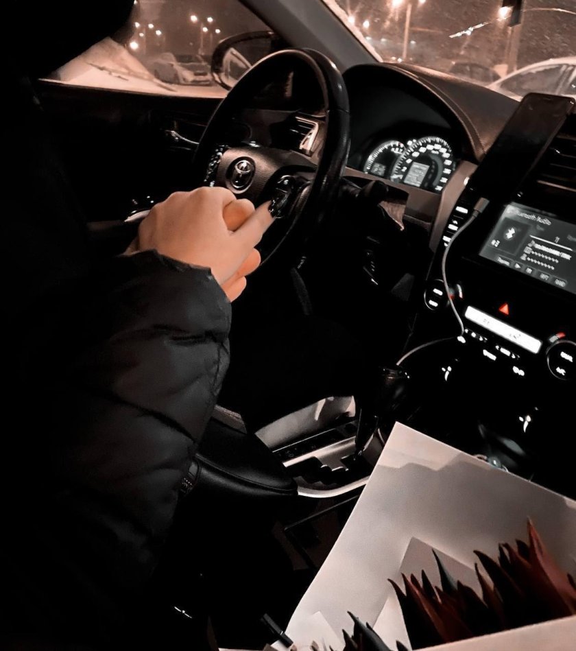 Сторис за рулем машины