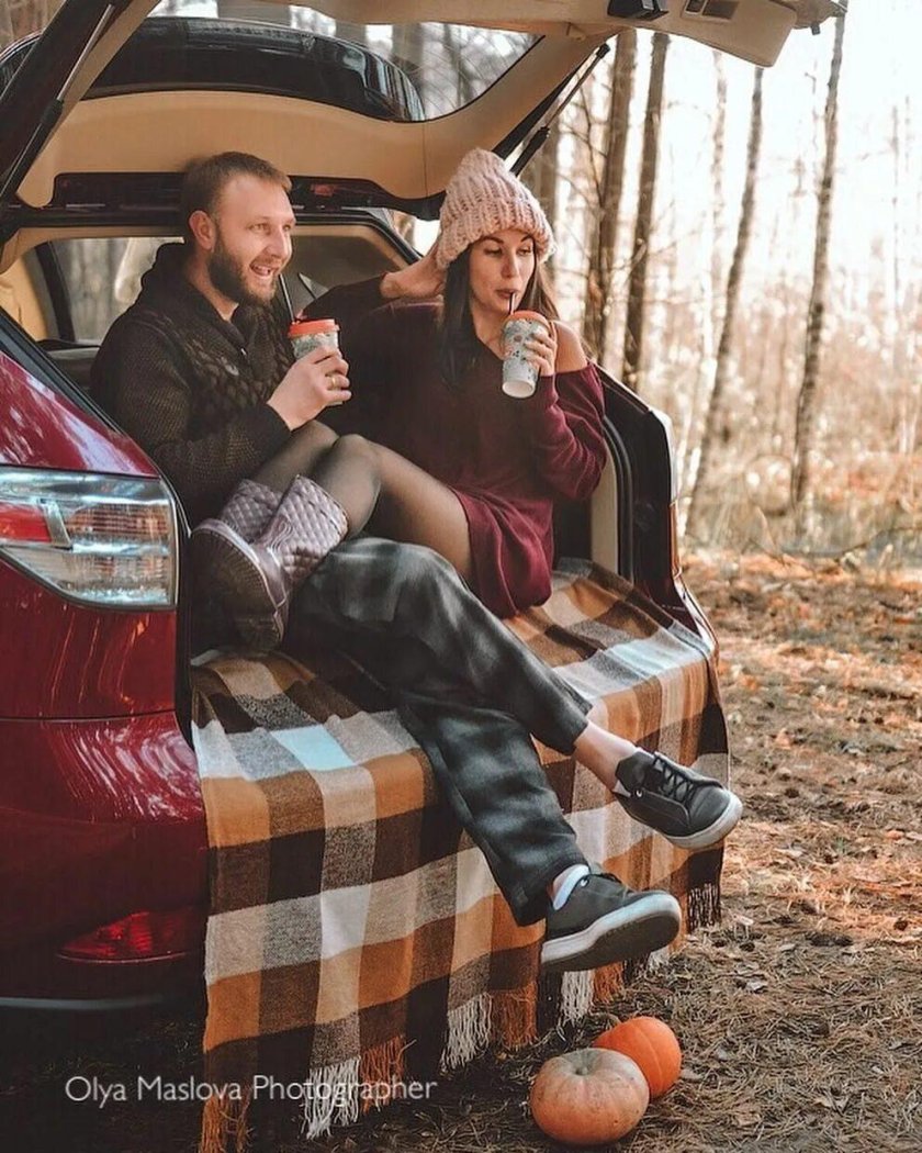 Осенняя фотосессия в багажнике
