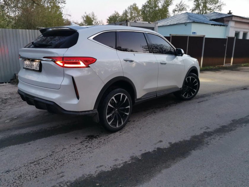 Haval f7x на широких колесах