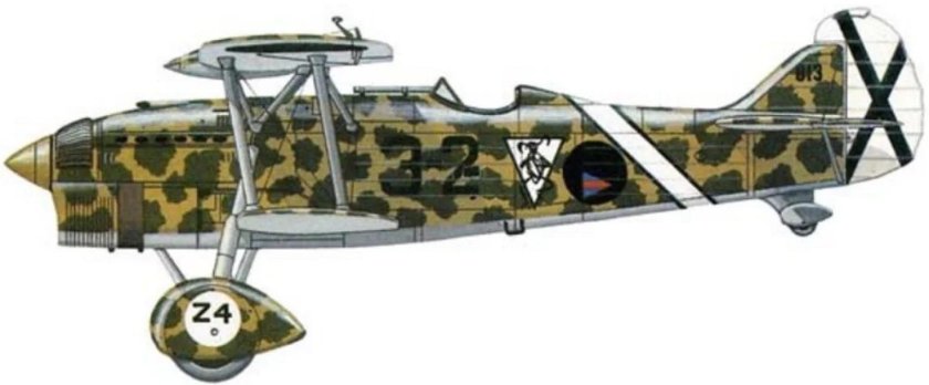 Итальянский истребитель-биплан Фиат CR.32