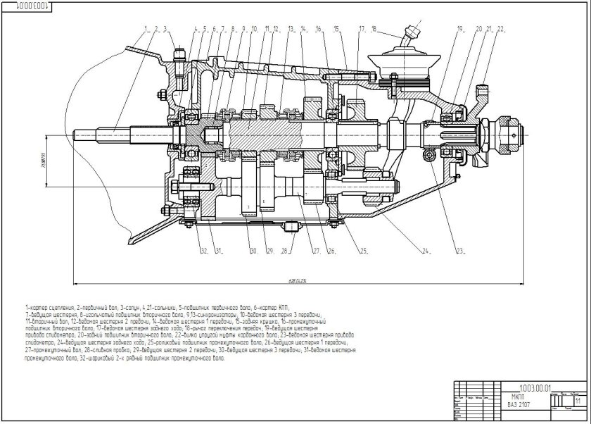 Габариты коробки ВАЗ 2106