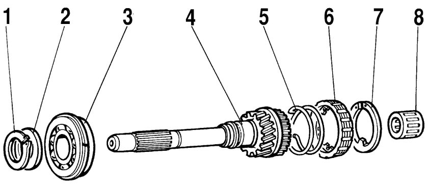 Первичный вал КПП Нива Шевроле