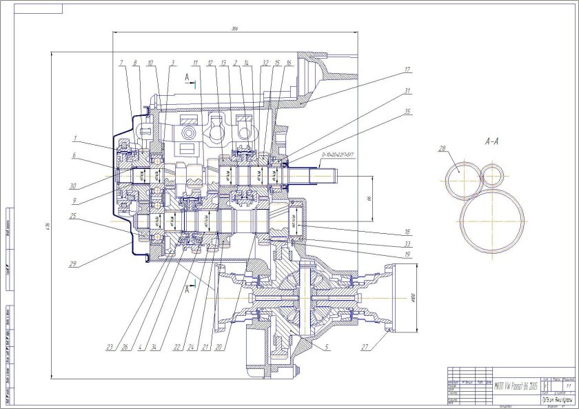 КПП ВАЗ 1111 Ока чертеж