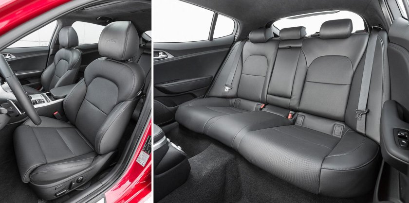 Киа Стингер салон сзади