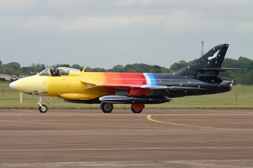 Hawker Hunter f58 тормозной парашют