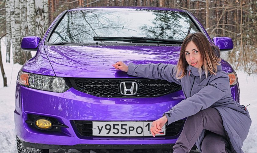 Фиолетовый Цивик 8