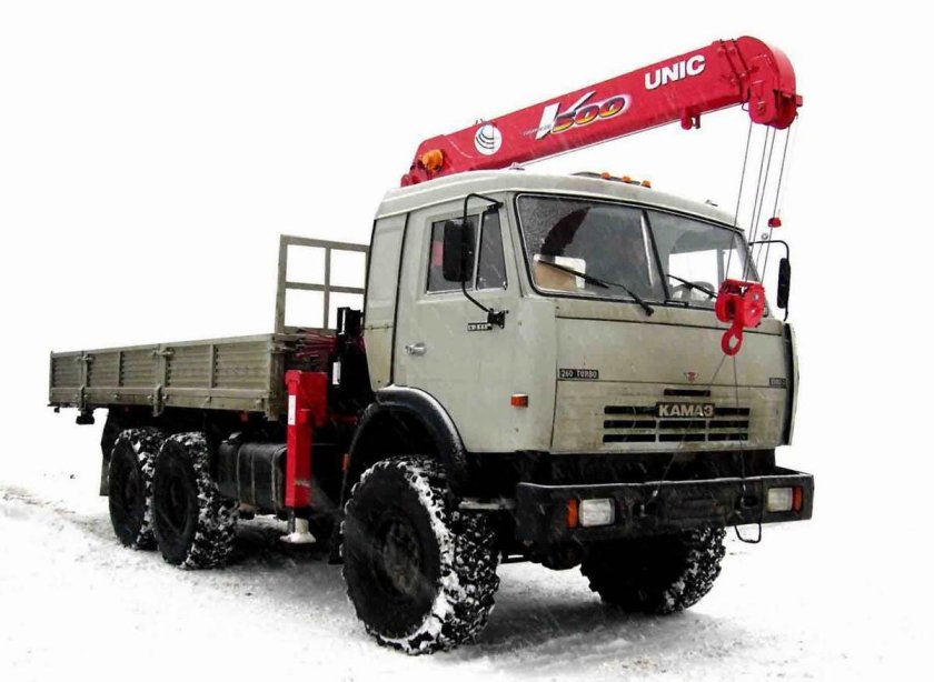 КАМАЗ вездеход с КМУ