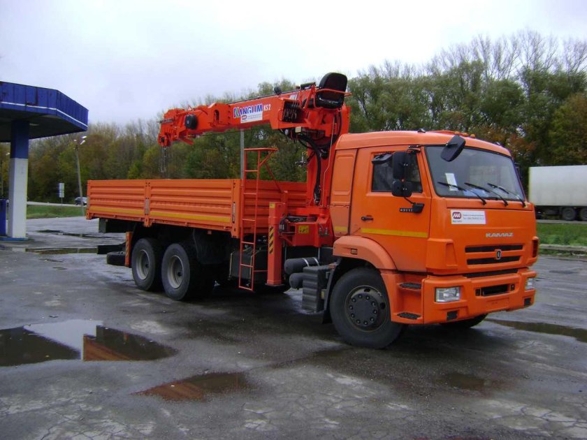 КАМАЗ 65115 кран манипулятор