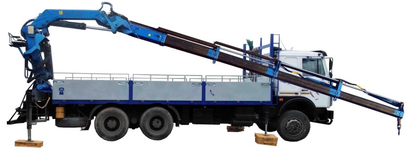 Манипулятор КАМАЗ 10т борт 7т стрела