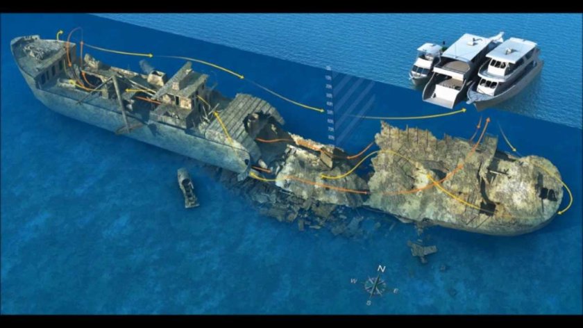 Затонувший корабль в Египте Тистлегорм