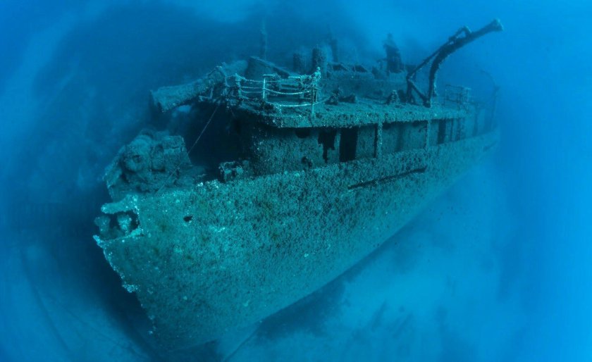 Затонувший корабль Варягин