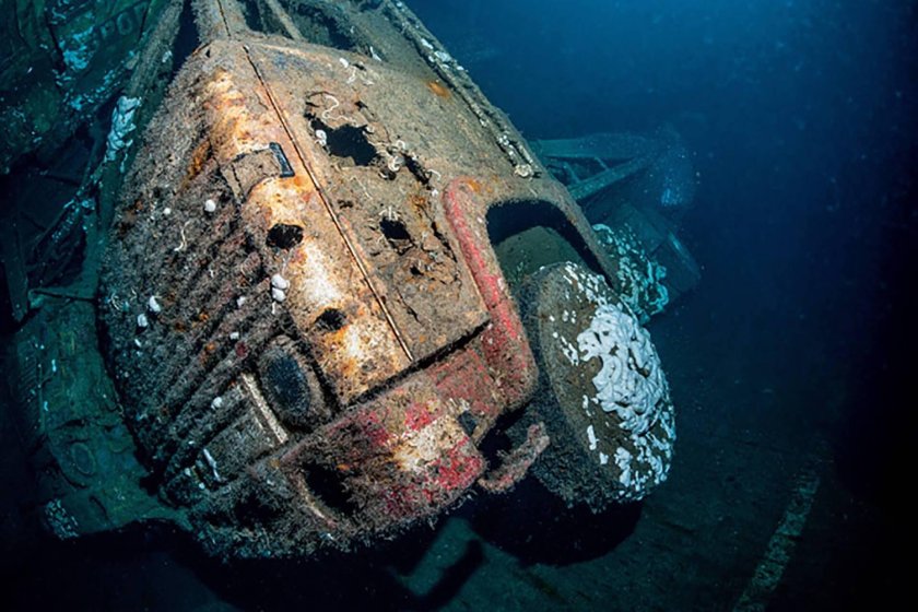 Затонувший корабль Zenobia