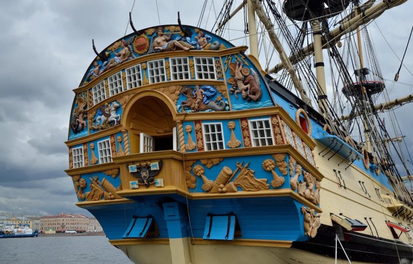 Корабль Полтава Петра 1