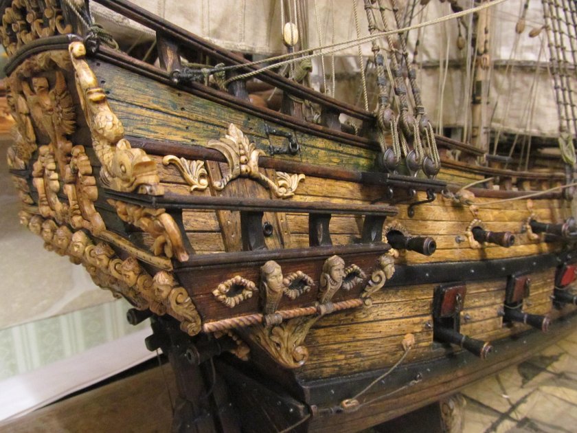 Корма фрегата 18 века