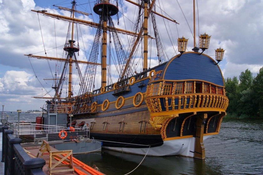 Корма парусного корабля