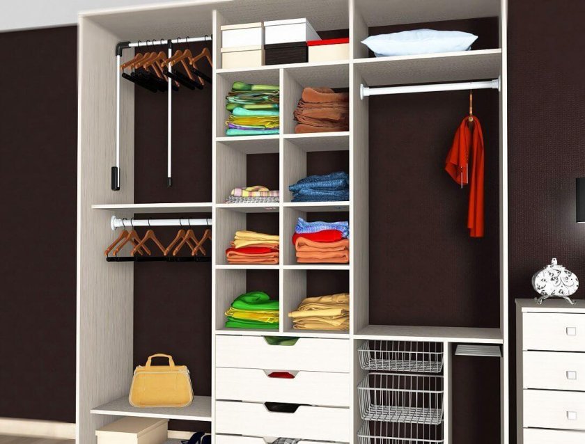 Наполнение шкафа купе