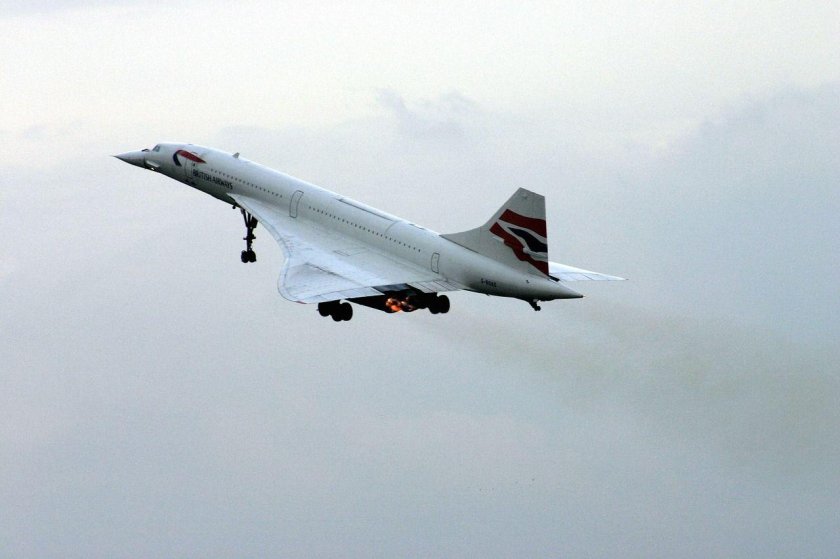 Реактивный самолет Concorde