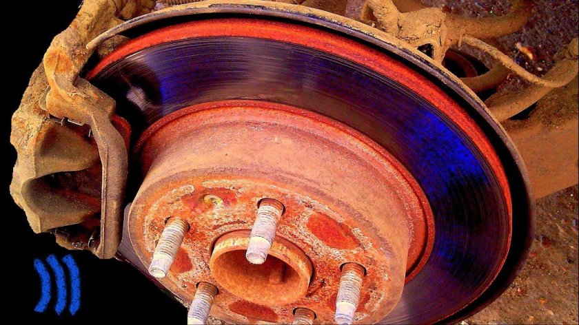 Перегретый тормозной диск