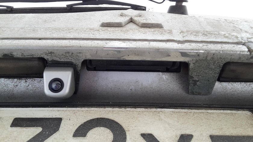 Камера заднего вида Паджеро спорт 2