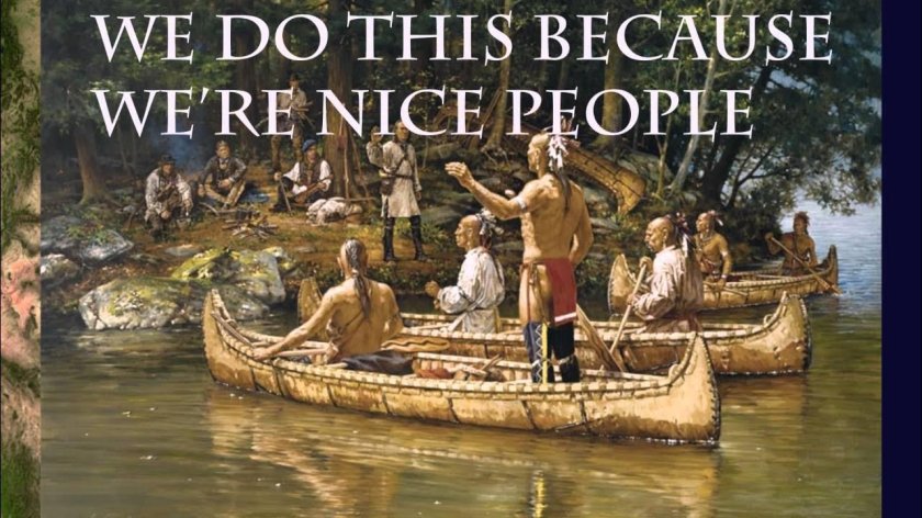 Лодки индейцев Северной Америки