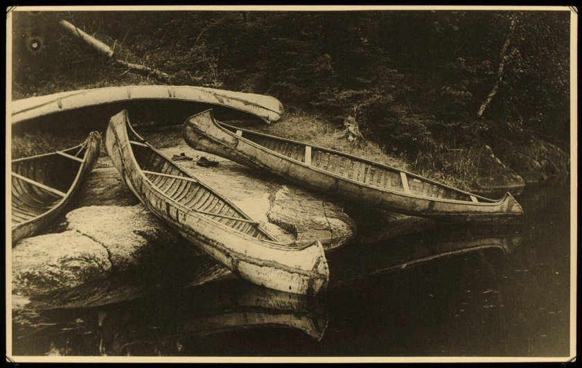 Каноэ индейцев Северной Америки