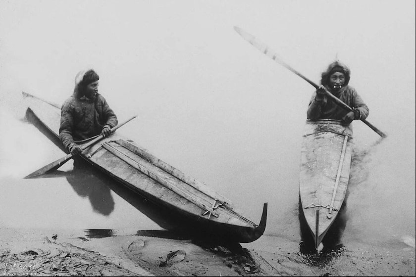 Каноэ индейцев Северной Америки