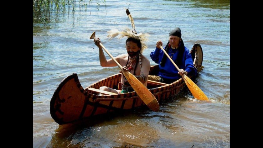 Каноэ индейцев Северной Америки