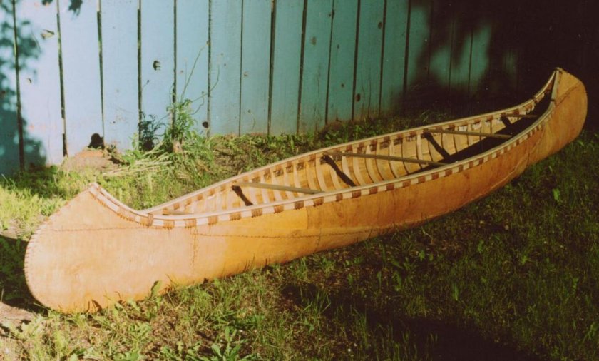 Лодка долбленка эвенков